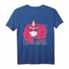 Lustiges Rockmusik Metalcore Einhorn T-Shirt mit 'I Love Metal' - Perfektes Geschenk für Metal- und Rockfans, Konzert und Festival Outfit