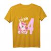 Kinder Einhorn T-Shirt - Ich bin 4 Jahre 4. Geburtstag, Süßes Motiv, Perfekt als Geschenk für Jungen und Mädchen zum Kindergeburtstag