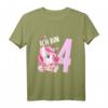 Kinder Einhorn T-Shirt - Ich bin 4 Jahre 4. Geburtstag, Süßes Motiv, Perfekt als Geschenk für Jungen und Mädchen zum Kindergeburtstag