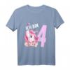 Kinder Einhorn T-Shirt - Ich bin 4 Jahre 4. Geburtstag, Süßes Motiv, Perfekt als Geschenk für Jungen und Mädchen zum Kindergeburtstag