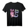 Kinder 5. Geburtstag Mädchen 2016 - Lustiges Einhorn T-Shirt als Geschenk & Dekoration für die 5. Geburtstagsparty