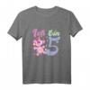 Kinder 5. Geburtstag Mädchen 2016 - Lustiges Einhorn T-Shirt als Geschenk & Dekoration für die 5. Geburtstagsparty
