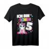 Ich Bin Schon 5 Einhorn T-Shirt für Mädchen - Niedliches Design zum 5. Geburtstag, Perfekt für Geburtstagsfeiern