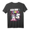 Ich Bin Schon 5 Einhorn T-Shirt für Mädchen - Niedliches Design zum 5. Geburtstag, Perfekt für Geburtstagsfeiern