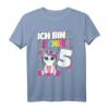 Ich Bin Schon 5 Einhorn T-Shirt für Mädchen - Niedliches Design zum 5. Geburtstag, Perfekt für Geburtstagsfeiern
