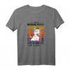 Damen I Hate Morning People And Mornings And People Kaffee Einhorn T-Shirt – Lustiges Geschenk für Einhornfans und Morgenmuffel