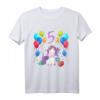 Kinder Geburtstagsshirt für 5 Jahre Mädchen - Einhorn Prinzessin Geburtstag T-Shirt als Geschenk für kleine Jubilarinnen
