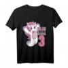 Kinder 3. Geburtstag T-Shirt für Mädchen - Süßes Einhorn Design & Ich Bin Schon 3 Geschenkidee für kleine Prinzessinnen