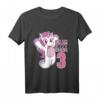 Kinder 3. Geburtstag T-Shirt für Mädchen - Süßes Einhorn Design & Ich Bin Schon 3 Geschenkidee für kleine Prinzessinnen