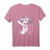 Kinder 3. Geburtstag T-Shirt für Mädchen - Süßes Einhorn Design & Ich Bin Schon 3 Geschenkidee für kleine Prinzessinnen