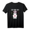 Ich bin 49 plus - Damen Einhorn 50. Geburtstag T-Shirt mit Dabbing Motiv für Frauen, Trendgeschenk & Partydeko