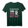 Ich bin Besoffen und wer bist du? Lustiges Einhorn T-Shirt für Partys, Sauf- und Kneipen Touren – Perfekt als Geschenk für Freunde und Familie