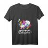 Damen Unicorn Einhorn Nachthemd - Bequimes Schlafshirt mit V-Ausschnitt, Perfekt als Geschenk für Einhorn-Liebhaberinnen