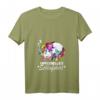 Damen Unicorn Einhorn Nachthemd - Bequimes Schlafshirt mit V-Ausschnitt, Perfekt als Geschenk für Einhorn-Liebhaberinnen
