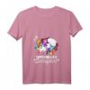 Damen Unicorn Einhorn Nachthemd - Bequimes Schlafshirt mit V-Ausschnitt, Perfekt als Geschenk für Einhorn-Liebhaberinnen