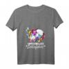 Damen Unicorn Einhorn Nachthemd - Bequimes Schlafshirt mit V-Ausschnitt, Perfekt als Geschenk für Einhorn-Liebhaberinnen