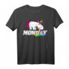 Ich hasse Montag. Lustiges Einhorn kotzt - Humorvolles Statement T-Shirt gegen Montagsfrust, perfektes Geschenk für Kollegen, Schüler & Azubis