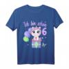 Kinder Einhorn 6. Geburtstag Mädchen - Ich bin schon 6 Jahre T-Shirt, perfektes Geschenk für Einhorn-Fans und Prinzessinnen zum Geburtstag