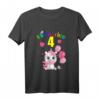 Kinder 4. Geburtstag Mädchen - Süßes Einhorn T-Shirt mit Spruch 'Ich bin schon 4' für kleine Fabelwesen-Fans & Prinzessinnen