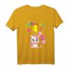Kinder 4. Geburtstag Mädchen - Süßes Einhorn T-Shirt mit Spruch 'Ich bin schon 4' für kleine Fabelwesen-Fans & Prinzessinnen