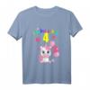 Kinder 4. Geburtstag Mädchen - Süßes Einhorn T-Shirt mit Spruch 'Ich bin schon 4' für kleine Fabelwesen-Fans & Prinzessinnen
