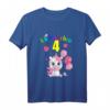 Kinder 4. Geburtstag Mädchen - Süßes Einhorn T-Shirt mit Spruch 'Ich bin schon 4' für kleine Fabelwesen-Fans & Prinzessinnen
