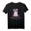 HapPanda T-Shirt mit Einhorn - Lustiges, sarkastisches Geschenk für Humorvolle und Einhornliebhaber