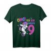 Kinder OMG Endlich 9 - Einhorn T-Shirt für den 9. Geburtstag, mit Regenbogen & Sternen, Perfekt als Geschenk oder Party-Outfit für kleine Prinzessinnen