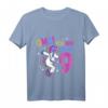 Kinder OMG Endlich 9 - Einhorn T-Shirt für den 9. Geburtstag, mit Regenbogen & Sternen, Perfekt als Geschenk oder Party-Outfit für kleine Prinzessinnen