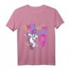 Kinder OMG Endlich 9 - Einhorn T-Shirt für den 9. Geburtstag, mit Regenbogen & Sternen, Perfekt als Geschenk oder Party-Outfit für kleine Prinzessinnen
