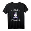 I hate People Unicorn T-Shirt für Verkäufer und Einhorn Fans – Lustiges Design zum Verschenken