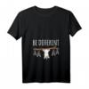 Damen Be Different Einhorn mit Fledermäusen lustiges Spruch T-Shirt - Positivität & Autismus-Bewusstsein für Frauen, Männer & Jugendliche