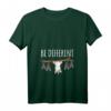 Damen Be Different Einhorn mit Fledermäusen lustiges Spruch T-Shirt - Positivität & Autismus-Bewusstsein für Frauen, Männer & Jugendliche