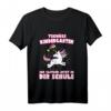 Kinder KITA Abgängerin 2023 Einhorn Schulanfang T-Shirt für Mädchen – Lustiges Geschenk zum ersten Schultag & Abschied vom Kindergarten