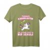 Kinder KITA Abgängerin 2023 Einhorn Schulanfang T-Shirt für Mädchen – Lustiges Geschenk zum ersten Schultag & Abschied vom Kindergarten