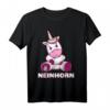 Wütendes Neinhorn T-Shirt – Lustiges, buntes Einhorn Design für Kinder und Erwachsene, ideales Geschenk zu Weihnachten & Geburtstag