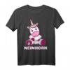 Wütendes Neinhorn T-Shirt – Lustiges, buntes Einhorn Design für Kinder und Erwachsene, ideales Geschenk zu Weihnachten & Geburtstag