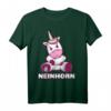 Wütendes Neinhorn T-Shirt – Lustiges, buntes Einhorn Design für Kinder und Erwachsene, ideales Geschenk zu Weihnachten & Geburtstag