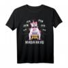 Madafakas Pew Funny Gaming Lustiges Gamer Einhorn T-Shirt - Perfektes Geschenk zum Geburtstag für Zocker und Gaming-Fans