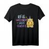 Lustiges Einhorn Nilpferd T-Shirt - Echte Einhörner haben Kurven, perfektes Geschenk für Tierliebhaber und Fans niedlicher Tiermotive