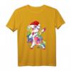 Dabbing Unicorn Mädchen T-Shirt mit Rainbow Unicorns - Buntes Weihnachtsgeschenk für Einhorn-Fans und Mädchen