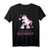 Lustiges Küss Mich Am Regenbogen Einhorn T-Shirt - Geschenkidee für Geburtstag, Weihnachten & Partys