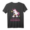 Lustiges Küss Mich Am Regenbogen Einhorn T-Shirt - Geschenkidee für Geburtstag, Weihnachten & Partys