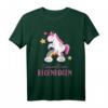 Lustiges Küss Mich Am Regenbogen Einhorn T-Shirt - Geschenkidee für Geburtstag, Weihnachten & Partys