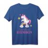 Lustiges Küss Mich Am Regenbogen Einhorn T-Shirt - Geschenkidee für Geburtstag, Weihnachten & Partys