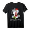 Snownicorn Einhorn Schneemann Weihnachten Süß - Lustiges Winter T-Shirt für Mädchen, perfekte Geschenkidee für Weihnachten & Nikolaus