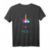 Buntes Katze Einhorn Meike T-Shirt – Personalisierte Geschenkidee für Mädchen, Damen und Einhorn- oder Katzenliebhaberinnen