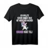 Lustiges Einhorn Spruch T-Shirt - Für Menschenmuffel, Schule, Uni und Arbeit mit witzigem Design