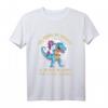 Kinder Einhorn auf Dino T-Shirt mit Spruch - Lustiges Geschenk für Mädchen und Jungen zum Geburtstag & Weihnachten
