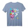 Kinder Geburtstagsshirt 7 Jahre Mädchen & Jungen - Einhorn T-Shirt mit 'Ich bin 7' für den Kindergeburtstag